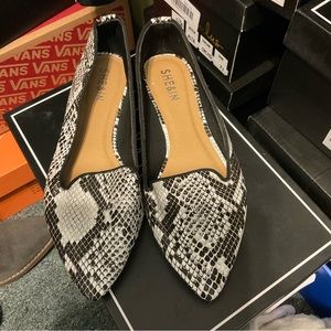 Snake Print Flats